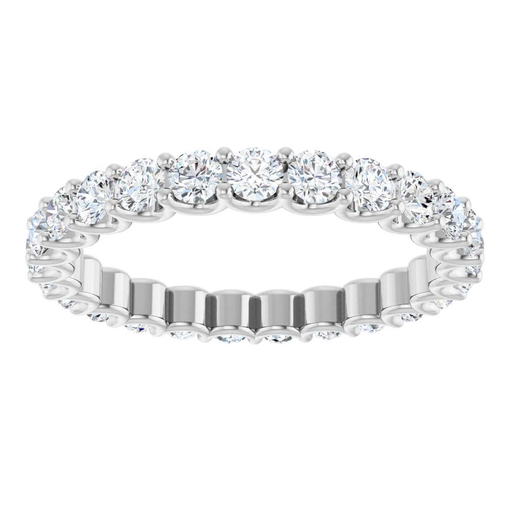 1.50 Carat Lab Grown Diamond Eternity Band | VS Clarity, F Color Round Diamonds